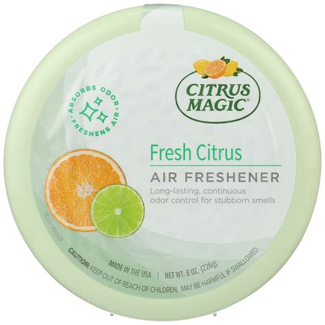 Citrus magic odor absorving solid air freshener
